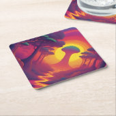 Beginn der Fall Art Untersetzer (angewinkelt)