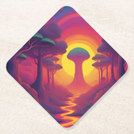 Beginn der Fall Art Untersetzer