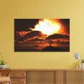 Beginn der fertigen Canvas Leinwanddruck (Insitu (Wohnzimmer))