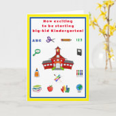 Beginn der Kindergartenkarte Karte (Gelbe Blume)