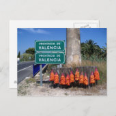 Beginn der Region Valencia. Postkarte (Vorne/Hinten)
