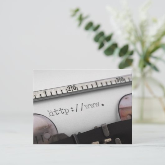 Beginn der URL Postkarte (Stehend Vorderseite)