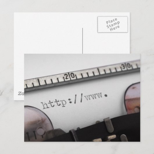 Beginn der URL Postkarte (Vorne/Hinten)