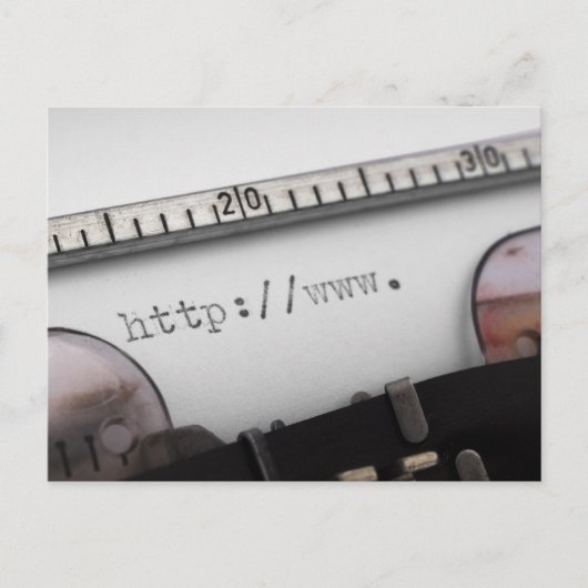 Beginn der URL Postkarte (Vorderseite)