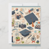 Beginn des Abschlusses der kühlen Uni Einladung (Rückseite)