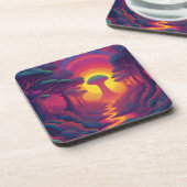 Beginn des Fall Art Getränkeuntersetzer (Linke Seite)