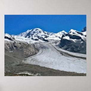 Beginn des Gornergrat-Gletschers Poster