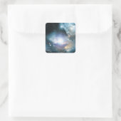 Beginn des Universums Quadratischer Aufkleber (Tasche)