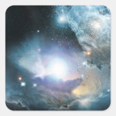 Beginn des Universums Quadratischer Aufkleber (Vorderseite)