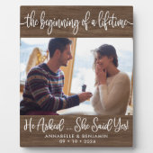 Beginn einer Verlobung des Fotos Fotoplatte (Vorderseite)