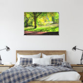 Beginn eines kornischen Herbstes - gepackte Leinwa Leinwanddruck (Insitu (Schlafzimmer))