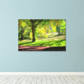 Beginn eines kornischen Herbstes - gepackte Leinwa Leinwanddruck (Insitu (Holzboden))