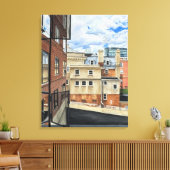 Beginn: Erste Wohnung Leinwanddruck (Insitu (Wohnzimmer))