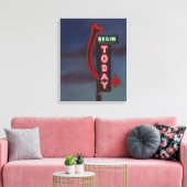 Beginn heute 2009 leinwanddruck (Insitu (Wohnzimmer))