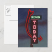 Beginn heute 2009 postkarte (Vorne/Hinten)