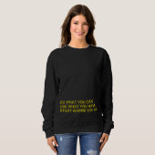 Beginne dort, wo du bist sweatshirt (Vorne ganz)