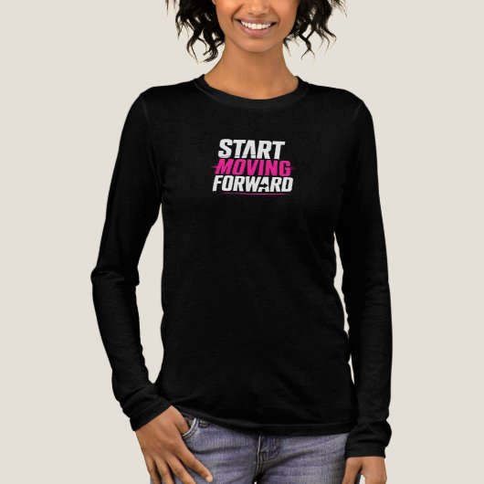 BEGINNE MIT DEM VORMARSCH Tri-Blend SHIRT (Vorderseite)