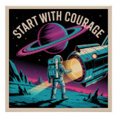 Beginne mit Mut Poster (Vorderseite)