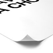 BEGINNEN, DASS SIE EINE WAHL HABEN POSTER (Ecke)