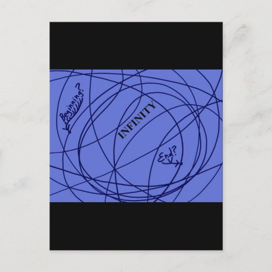 Beginnen? ENDE? Unendlich? Postkarte (Vorderseite)