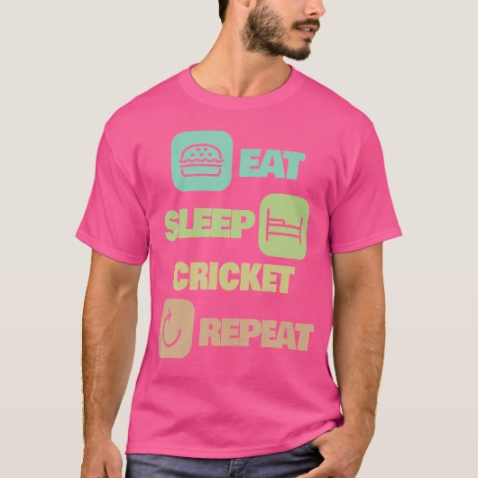 Beginnen Sie den Cricket-Cricket-Wiederholungs-Cri T-Shirt (Vorderseite)