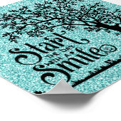 Beginnen Sie den Tag mit einem Lächeln Poster (Ecke)