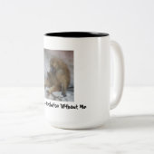 Beginnen Sie die Evolution ohne mich Zweifarbige Tasse (VorderseiteRechts)