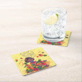 Beginnen Sie frisches! Rechteckiger Pappuntersetzer (Vor Ort)