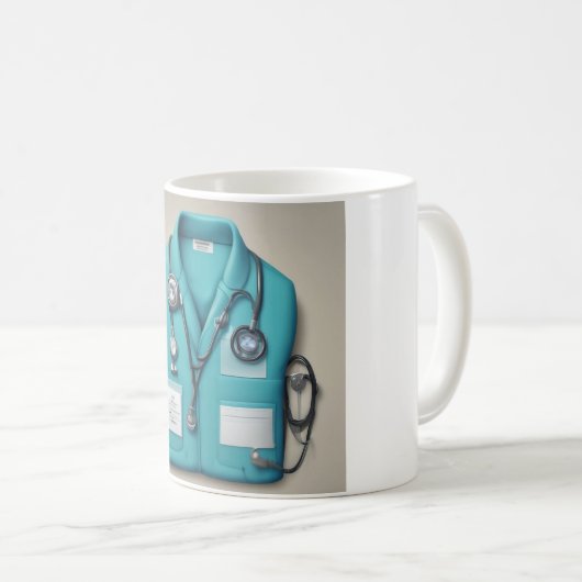 Beginnen Sie Ihre Reise: Tasse von Scrubs & Stetho (VorderseiteRechts)