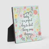 Beginnen Sie Ihre Träume zu leben Fotoplatte (Vorderseite)