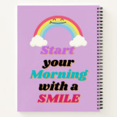 Beginnen Sie Ihren Morgen mit einem Smile Spiral N Notizblock (Rückseite)
