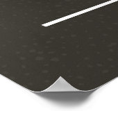 "Beginnen Sie Ihren Morgen mit Kaffee!" Poster (Ecke)