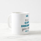 Beginnen Sie Ihren Tag inspiriert. Kaffeetasse (Vorderseite Links)