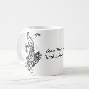 Beginnen Sie Ihren Tag mit einem Shimmy! Vintager  Kaffeetasse