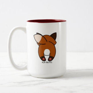 Beginnen Sie Ihren Tag mit einer foxen Dosis Koffe Zweifarbige Tasse