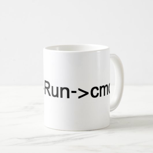 beginnen Sie Laufcmd Kaffeetasse (VorderseiteRechts)