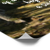 Beginnen Sie mit dem inspirierenden Zitat-Holzpfad Poster (Ecke)