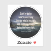 Beginnen Sie mit dem notwendigen Ausdauerangebot Aufkleber (Blatt)