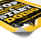 Beginnen Sie mit der Arbeit Poster (Ecke)