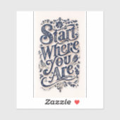 Beginnen Sie mit einem kleinen Aufkleber. Aufkleber (Blatt)