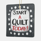 Beginnen Sie mit einem Quilt heute Ornament (Links)