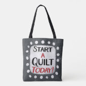 Beginnen Sie mit einer Quilt Today Tote Bag Tasche (Rückseite)
