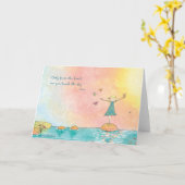 Beginnen Sie mit "From the Heart" - Rumi Grußkarte Karte (Gelbe Blume)