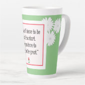 Beginnen Sie mit Großem - Motivierend grüne Tasse (Rechte Ecke)