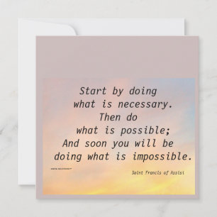 BEGINNEN SIE MIT ST. FRANCIS FLAT CARD