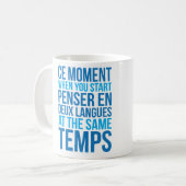 Beginnen Sie Penser en Deux Langues an den Kaffeetasse (Vorderseite Links)