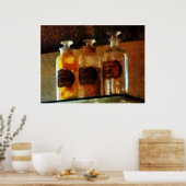 BEGINNEN UNTER $20 - Apothekenflaschen Poster (Küche)