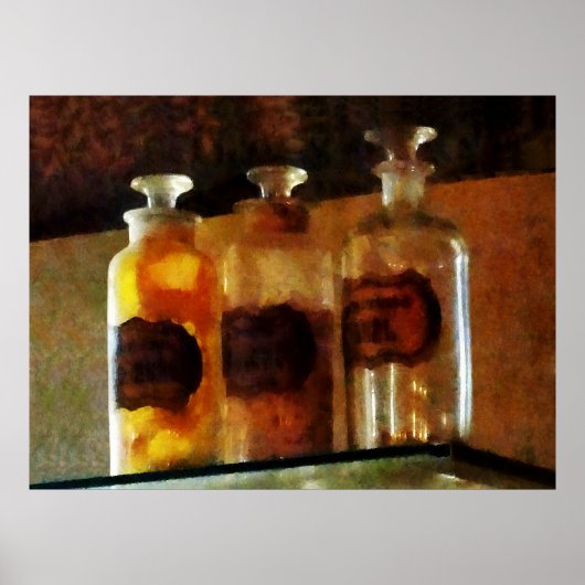 BEGINNEN UNTER $20 - Apothekenflaschen Poster (Vorne)