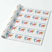 Beginnen wir mit dem Abenteuer mit einer farbenfro Geschenkpapier (Ungerollt)