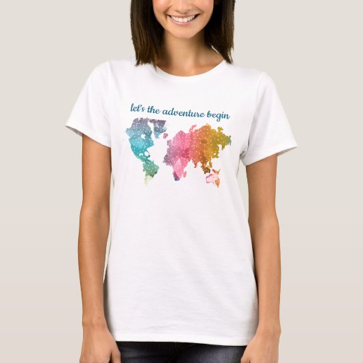 Beginnen wir mit dem Abenteuer mit einer farbenfro T-Shirt (Vorderseite)